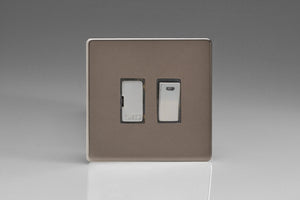 Varilight XDR6NDS - 13A Switched Fused Spur + Neon with Metal Inserts