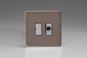 Varilight XDR6UFODS - 13A Unswitched Fused Spur + Flex Outlet with Metal Inserts