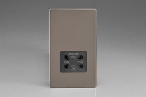 Varilight XDRSSBS - Dual Voltage Shaver Socket 240V/115V 240V/115V