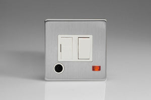Varilight XDS6FONWS - 13A Switched Fused Spur + Neon + Flex Outlet 