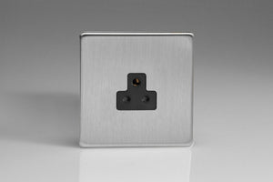 Varilight XDSRP2ABS - 1-Gang 2A Round Pin Socket