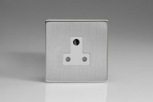 Varilight XDSRP5AWS - 1-Gang 5A Round Pin Socket 