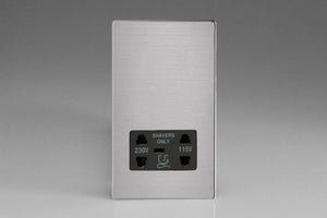 Varilight XDSSSBS - Dual Voltage Shaver Socket 240V/115V 240V/115V