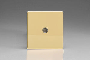 Varilight XDV8S - 1-Gang TV Socket, Co-Axial