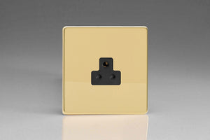 Varilight XDVRP2ABS - 1-Gang 2A Round Pin Socket