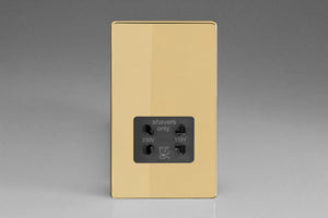 Varilight XDVSSBS - Dual Voltage Shaver Socket 240V/115V 240V/115V