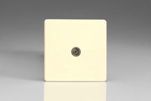 Varilight XDW8S - 1-Gang TV Socket, Co-Axial