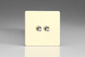 Varilight XDWT2S - 2-Gang 10A 1- or 2-Way Toggle Switch