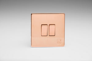 Varilight XDY2S.AC - 2-Gang 10A 1- or 2-Way Rocker Switch