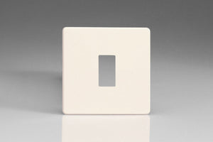 Varilight XDYPGY1S.PD - 1-Gang Screwless PowerGrid Plate including Yoke (Single Plate)