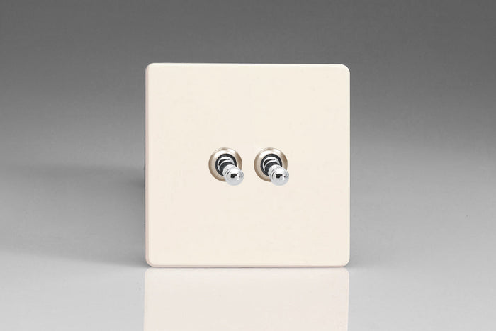Varilight XDYT2S.PD - 2-Gang 10A 1- or 2-Way Toggle Switch