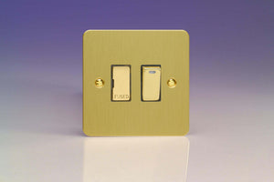 Varilight XFB6ND - 13A Switched Fused Spur + Neon with Metal Inserts