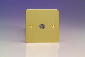 Varilight XFB8 - 1-Gang TV Socket, Co-Axial