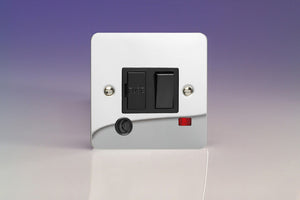 Varilight XFC6FONB - 13A Switched Fused Spur + Neon + Flex Outlet 