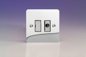 Varilight XFC6UFOD - 13A Unswitched Fused Spur + Flex Outlet with Metal Inserts