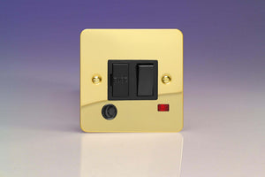 Varilight XFV6FONB - 13A Switched Fused Spur + Neon + Flex Outlet 