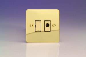 Varilight XFV6UFOD - 13A Unswitched Fused Spur + Flex Outlet with Metal Inserts