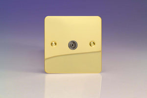 Varilight XFV8 - 1-Gang TV Socket, Co-Axial