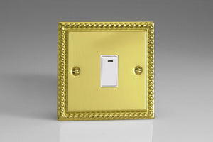 Varilight XG20NW - 1-Gang 20A Double Pole Rocker Switch + Neon Indicator Light