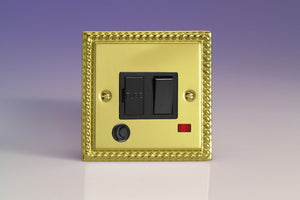 Varilight XG6FONB - 13A Switched Fused Spur + Neon + Flex Outlet 