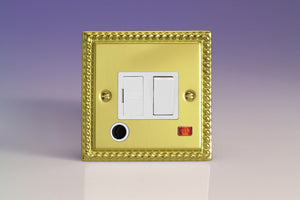 Varilight XG6FONW - 13A Switched Fused Spur + Neon + Flex Outlet 