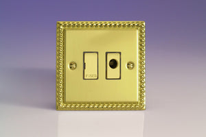 Varilight XG6UFOD - 13A Unswitched Fused Spur + Flex Outlet with Metal Inserts