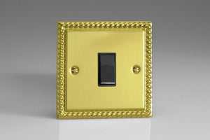 Varilight XGBPB - 1-Gang 10A Retractive Switch