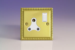 Varilight XGRP15AW - 1-Gang 15A Round Pin Socket 