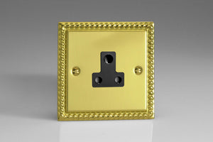 Varilight XGRP5AB - 1-Gang 5A Round Pin Socket 