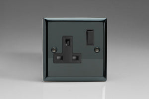 Varilight XI4B - 1-Gang 13A Double Pole Switched Socket 
