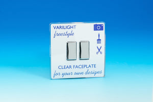 Varilight XIF2C - 2-Gang 10A 1- or 2-Way Rocker Switch