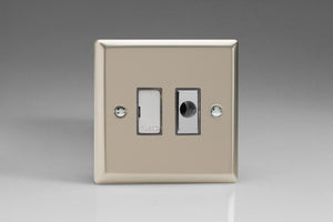 Varilight XN6UFOD - 13A Unswitched Fused Spur + Flex Outlet with Metal Inserts