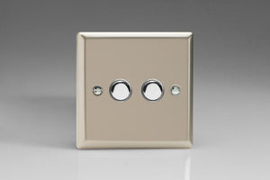 Varilight IJNS002 - 2-Gang Tactile Touch Control Dimming Slave for use with Master on 2-Way Circuits