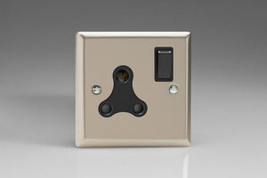 Varilight XNRP15AB - 1-Gang 15A Round Pin Socket 