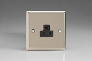 Varilight XNRP2AB - 1-Gang 2A Round Pin Socket