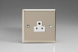 Varilight XNRP2AW - 1-Gang 2A Round Pin Socket