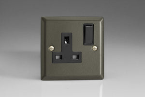 Varilight XP4B - 1-Gang 13A Double Pole Switched Socket 