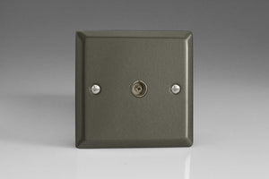 Varilight XP8 - 1-Gang TV Socket, Co-Axial