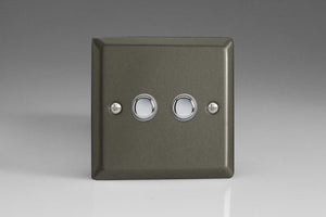 Varilight IJPS002 - 2-Gang Tactile Touch Control Dimming Slave for use with Master on 2-Way Circuits