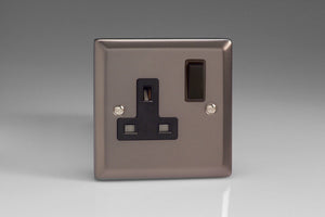 Varilight XR4B - 1-Gang 13A Double Pole Switched Socket 