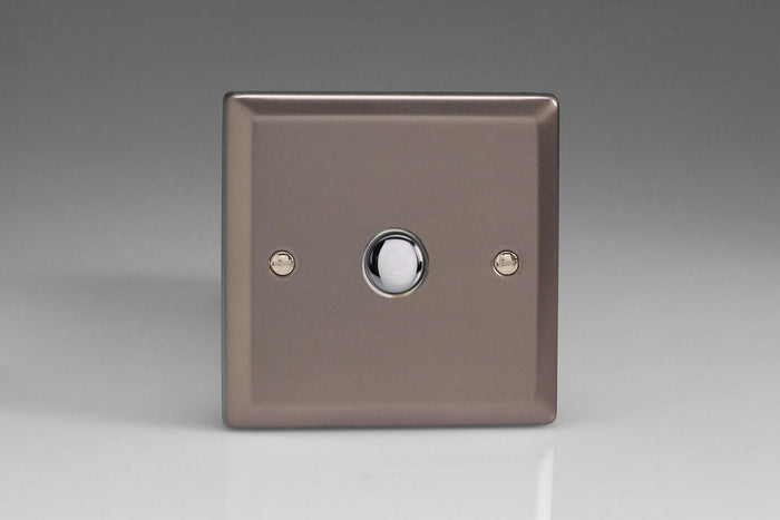 Varilight XRP1 - 1-Gang 6A 1- or 2-Way Push-On/Off Impulse Switch