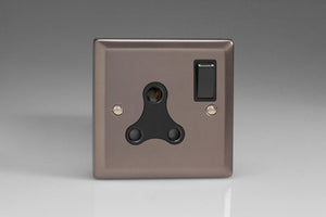 Varilight XRRP15AB - 1-Gang 15A Round Pin Socket 