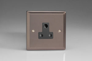 Varilight XRRP5AB - 1-Gang 5A Round Pin Socket 