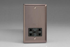 Varilight XRSSB - Dual Voltage Shaver Socket 240V/115V 240V/115V