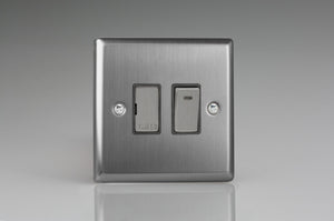 Varilight XT6ND - 13A Switched Fused Spur + Neon with Metal Inserts