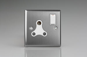 Varilight XTRP15AW - 1-Gang 15A Round Pin Socket 