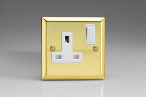 Varilight XV4W - 1-Gang 13A Double Pole Switched Socket 