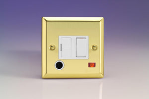 Varilight XV6FONW - 13A Switched Fused Spur + Neon + Flex Outlet 