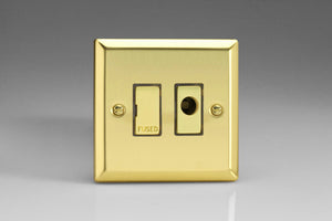 Varilight XV6UFOD - 13A Unswitched Fused Spur + Flex Outlet with Metal Inserts