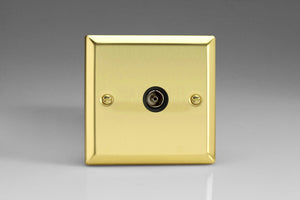 Varilight XV8ISOB - 1-Gang TV Socket, Isolated Co-axial